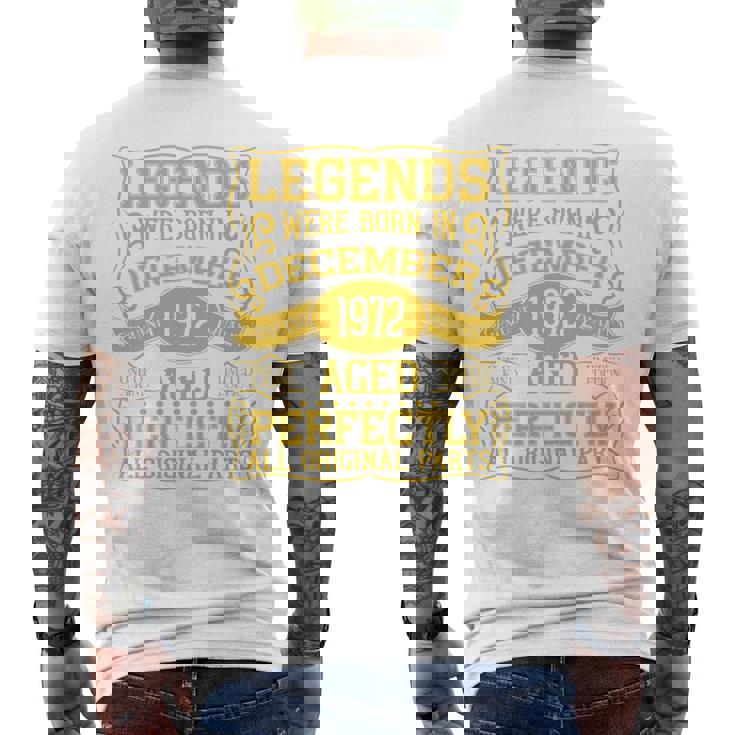 1972年12月に誕生した52歳の誕生日レジェンド。 長袖tシャツ メンズTシャツ バックプリント