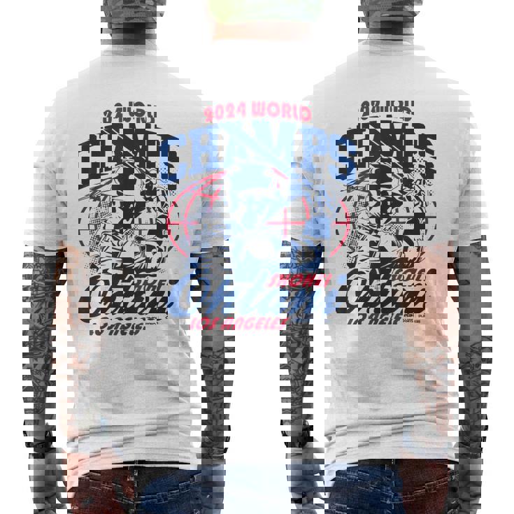 2024年世界選手権大谷翔平 ロサンゼルス野球 メンズTシャツ バックプリント