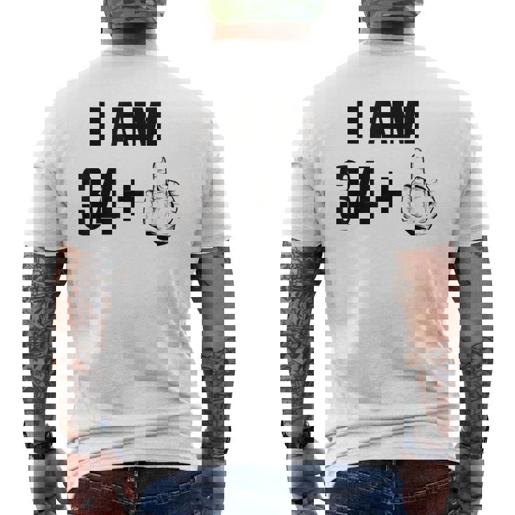 35歳の誕生日 35歳の誕生日男性 35年 35歳の人生 メンズTシャツ バックプリント