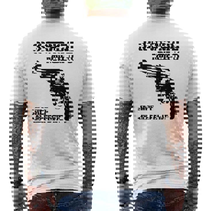 38 スペシャルモデル 10 リボルバー ファン メンズTシャツ バックプリント