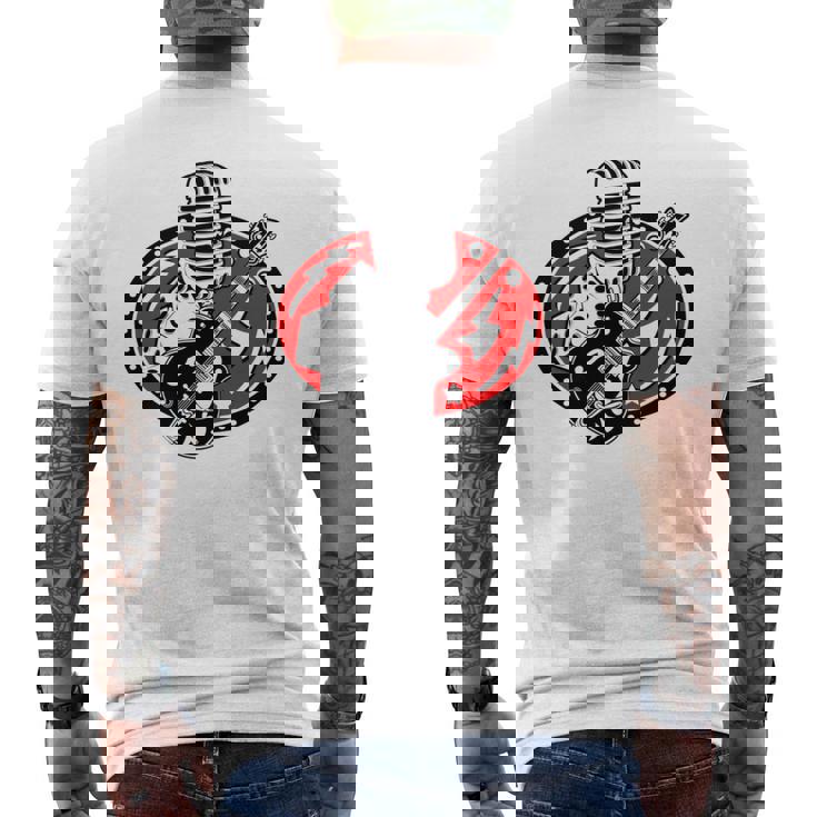 50年代ロカビリー ロックンロール ダンスパーティー レトロ 60年代音楽 長袖tシャツ メンズTシャツ バックプリント