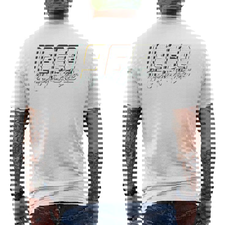 55 歳の誕生日、レトロなスタイルのオリジナル 1969 年版 メンズTシャツ バックプリント