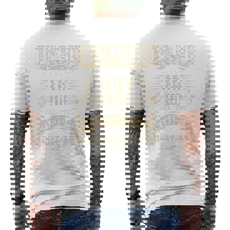 65歳の誕生日プレゼント 男性神話 1960年7月 長袖tシャツ メンズTシャツ バックプリント