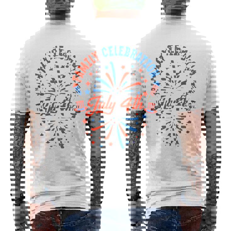 7月4日 家族祝 2024 おそろい ファミリー レトロ メンズTシャツ バックプリント