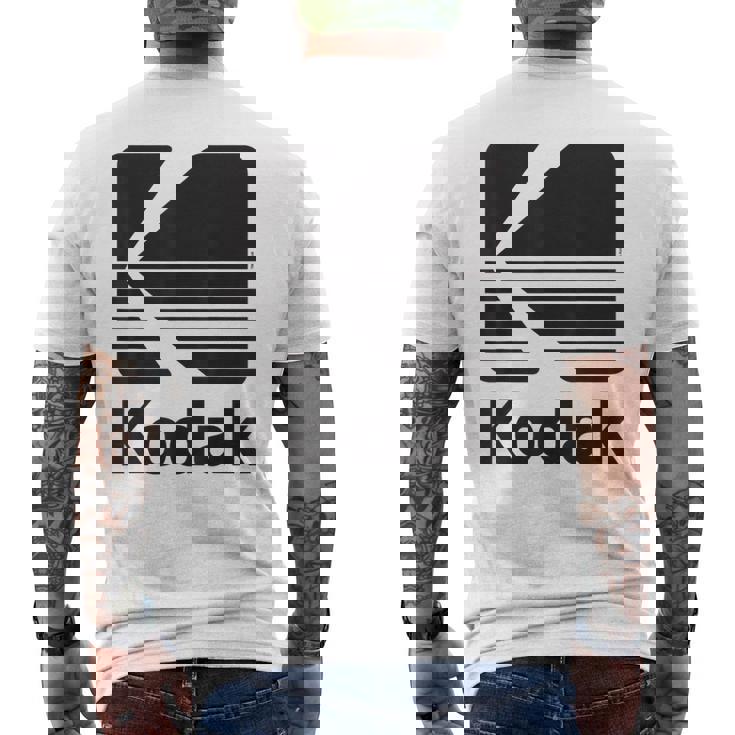 80年代ヴィンテージコダックロゴ ブラック メンズTシャツ バックプリント