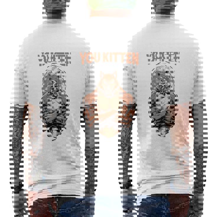 Alpha Wolf I 'Ll Protect You Kitten No Matter What Dominance 長袖tシャツ メンズTシャツ バックプリント