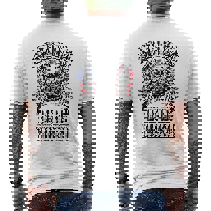 American Big Rig Trucker Heavy Haulage バックプリント メンズTシャツ バックプリント