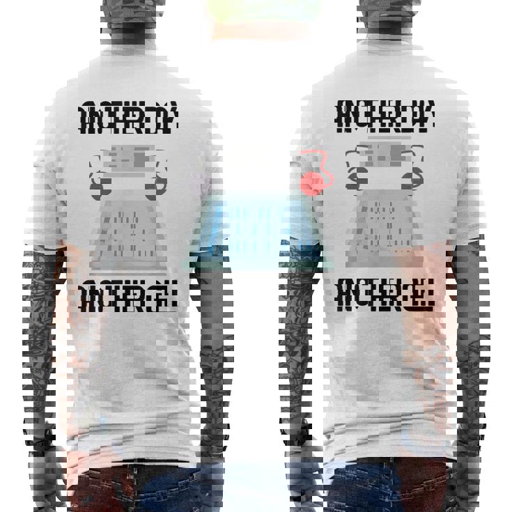 Another Day Another Gel メンズTシャツ バックプリント