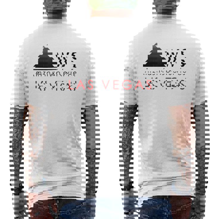 Aws Amazon ウェブサービス ラスベガス メンズTシャツ バックプリント