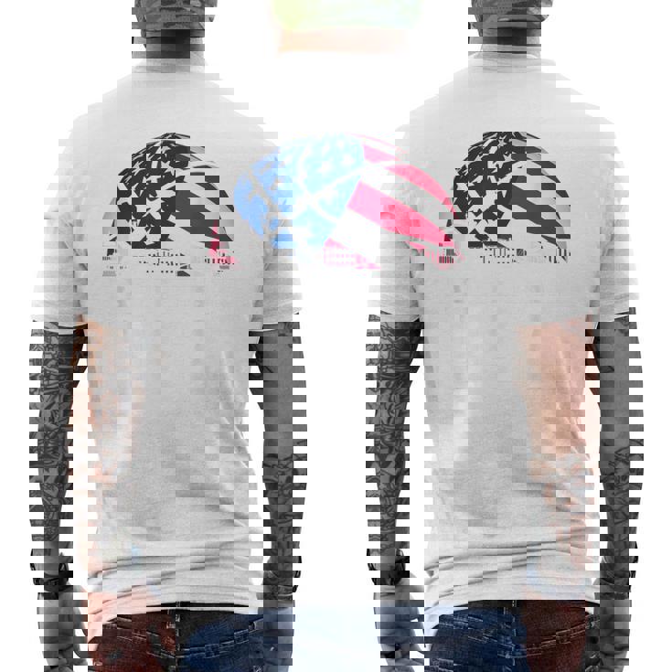 Basketball Usaupport The Team Usa Flag Dream メンズTシャツ バックプリント