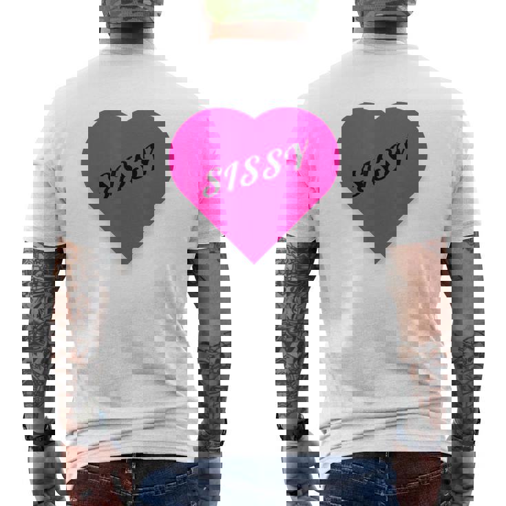 Bdsm 弱虫 愛 従順 メイド パンティー キンク メンズTシャツ バックプリント