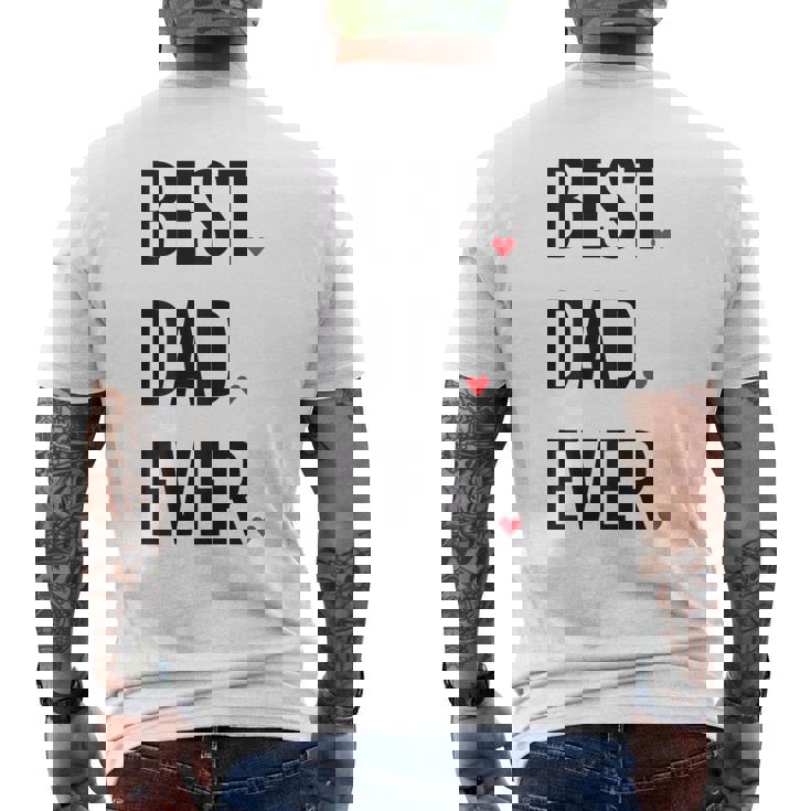 Best Dad Ever シャツ Daddy 父の日 メンズTシャツ バックプリント