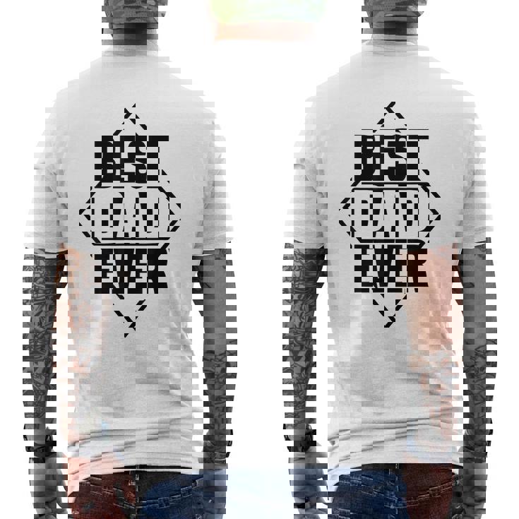 Best Dad Ever 父の日 ファニー 夫 パパ メンズ パパ メンズTシャツ バックプリント