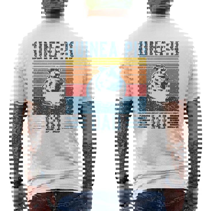 Best モルモット Dad ヴィンテージモルモット メンズTシャツ バックプリント