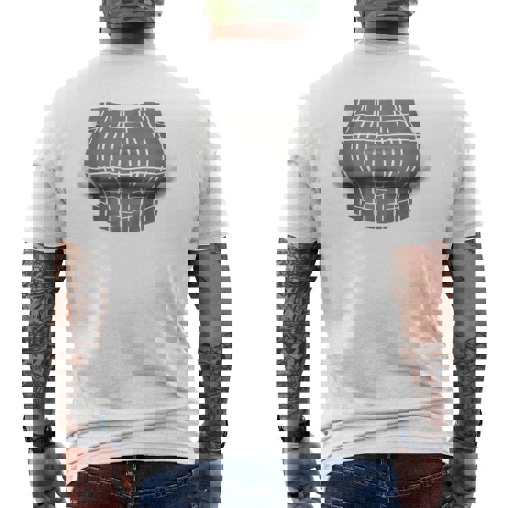 Big Boob 光学イリュージョンtシャツ メンズTシャツ バックプリント