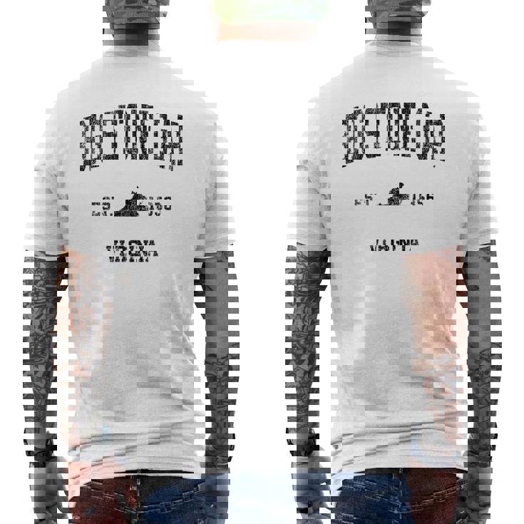 Bigtone Gap バージニアa ビンテージ スポーツデザイン ブラックプリント メンズTシャツ バックプリント