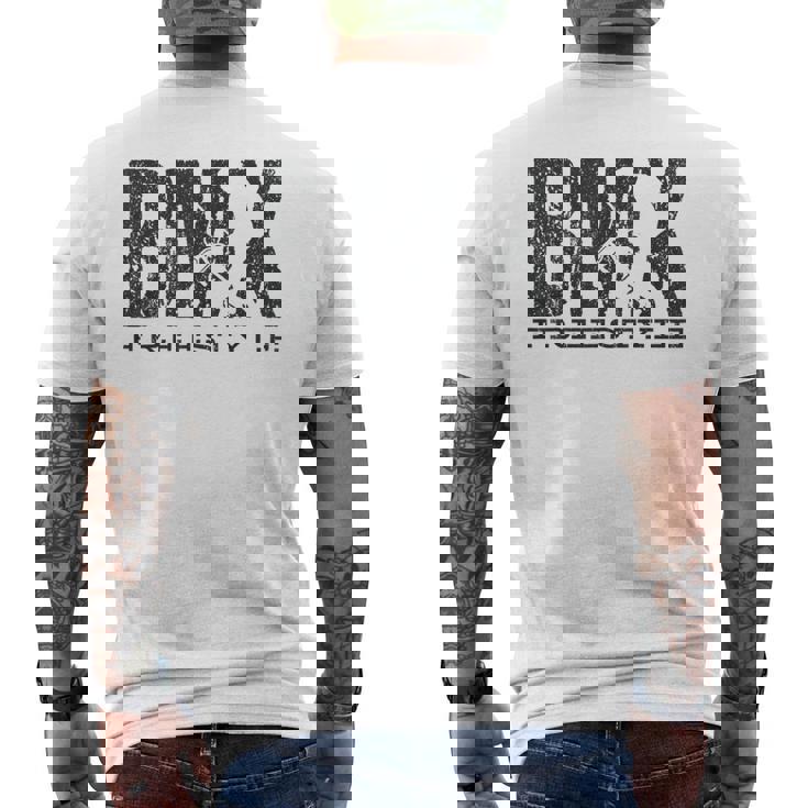 Bmxビンテージバイクファンの贈り物少年少女自転車bmx メンズTシャツ バックプリント