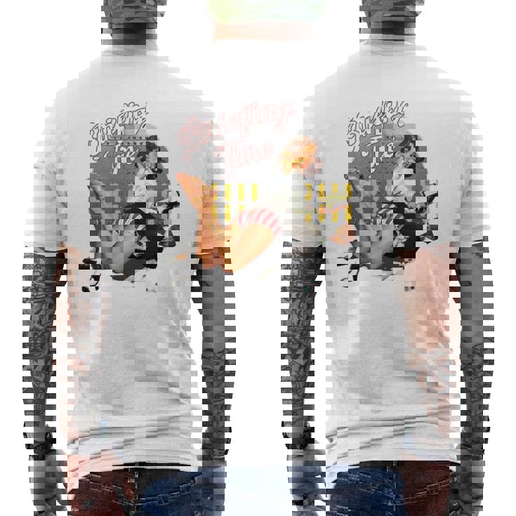 Briefing Time クラシックなボンバーノーズアートスタイル 長袖tシャツ メンズTシャツ バックプリント