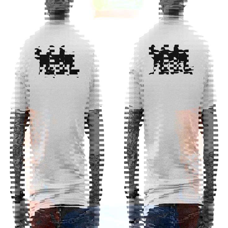 Centipede Humor Human Centiped Parody Horor メンズTシャツ バックプリント