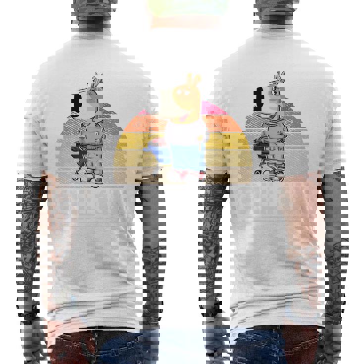 Chill Guy Meme Grill Guy Bratwurst グリル シェフグリル 長袖tシャツ メンズTシャツ バックプリント