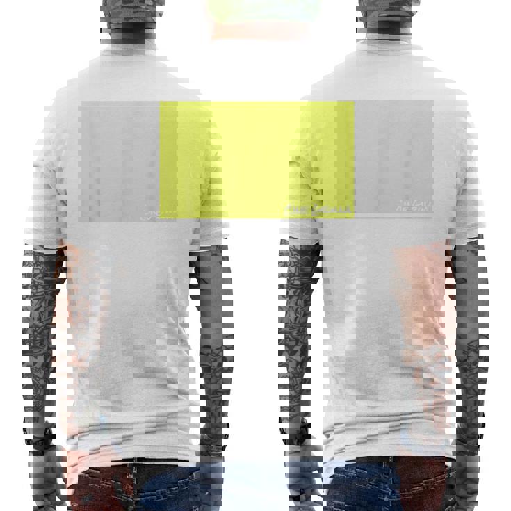 Cine Grulla Yellowistavision メンズTシャツ バックプリント