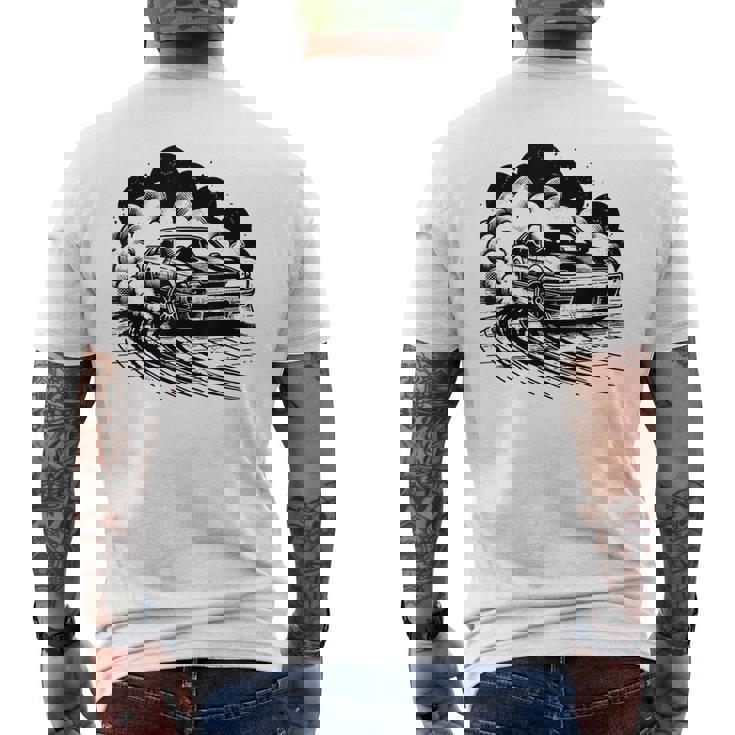 Coche Deportivo Drift Racing Hombres Niños Gráfico Camiseta Hombre Estampado Espalda