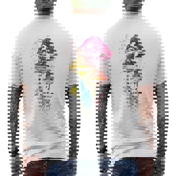 Colorful Minimalic Drippingkull 長袖tシャツ メンズTシャツ バックプリント
