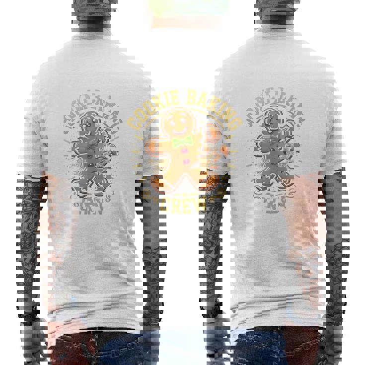 Cookie Baking Crew ジンジャーブレッドマン おもしろクリスマスベーキング 長袖tシャツ メンズTシャツ バックプリント