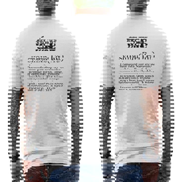 Céline ファーストネームの定義 メンズTシャツ バックプリント