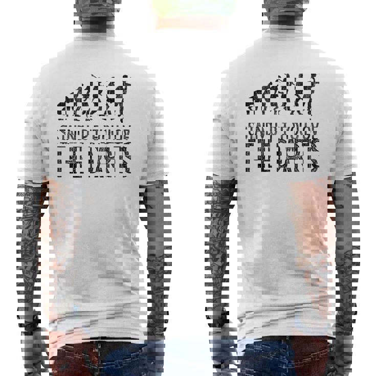 Darts ダーツプレイヤーのための男性ダーツギフト メンズTシャツ バックプリント