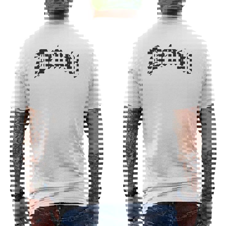 Detroit デトロイト メンズTシャツ バックプリント