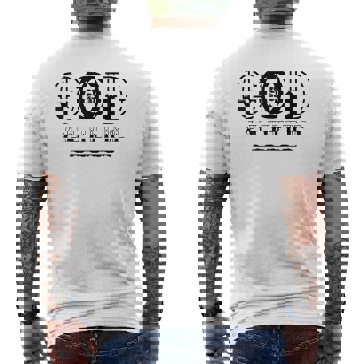 Dios Cristiano Es Bueno Todo El Tiempo Camiseta Hombre Estampado Espalda