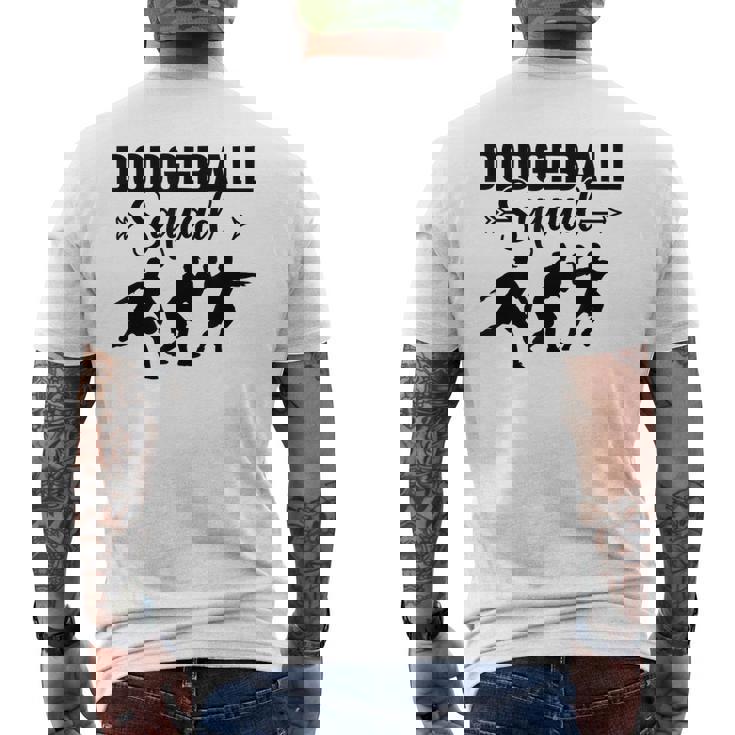 Dodgballquad Dodge Ball Game メンズTシャツ バックプリント
