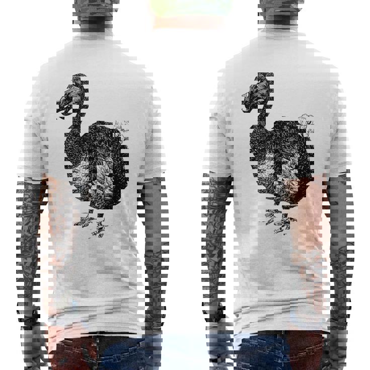 Dodo Bird 鳥類学 鳥 メンズTシャツ バックプリント