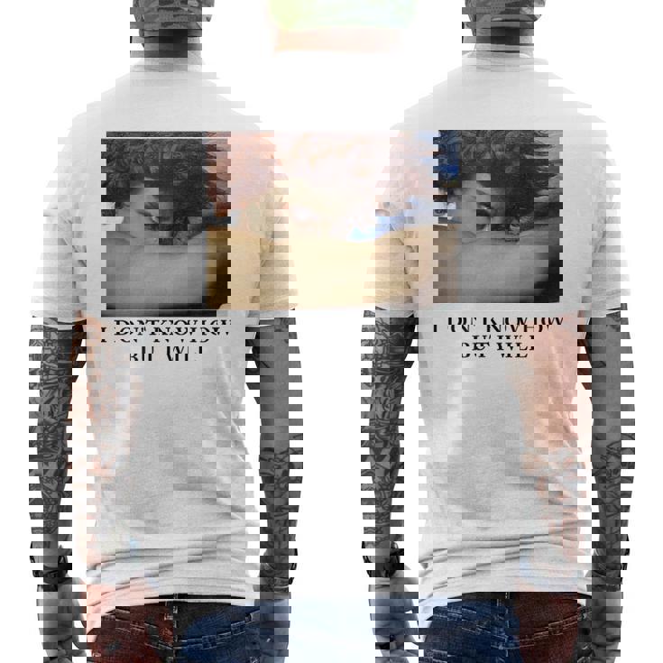 I Don't Know How But I Will – 堕天使 メンズTシャツ バックプリント