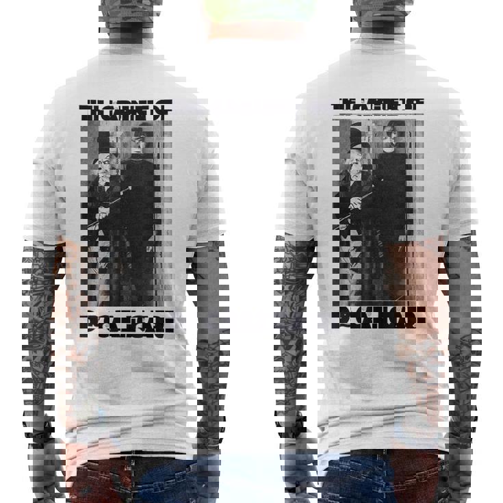 Dr Caligari ハロウィンモンスターポスター ヴィンテージホラー映画 メンズTシャツ バックプリント