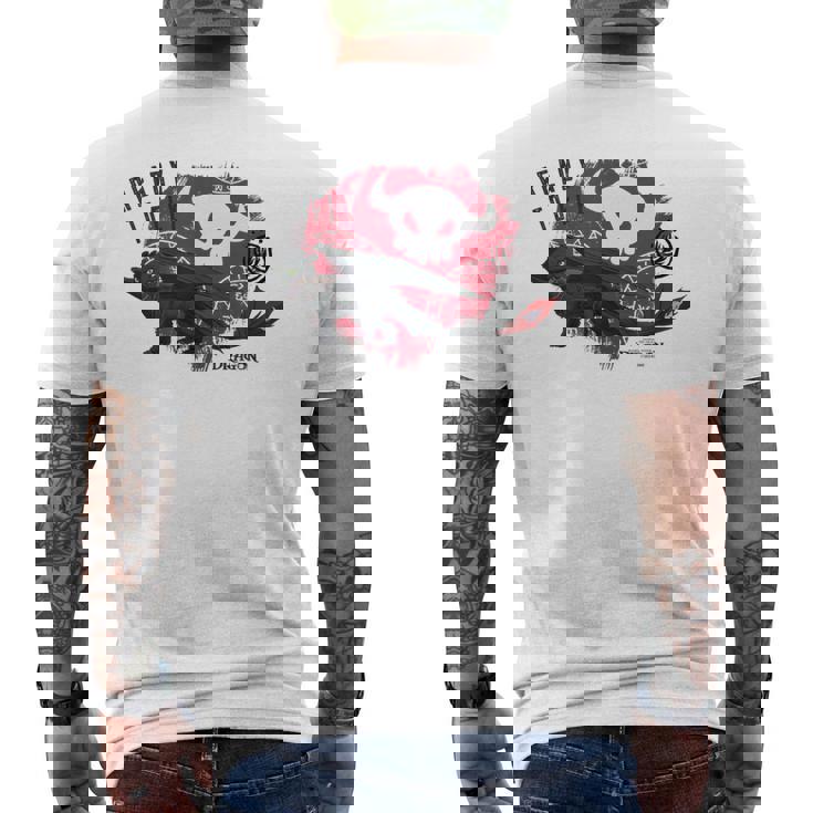 Dreamworks ヒックとドラゴン Toothless Ready To Fly メンズTシャツ バックプリント