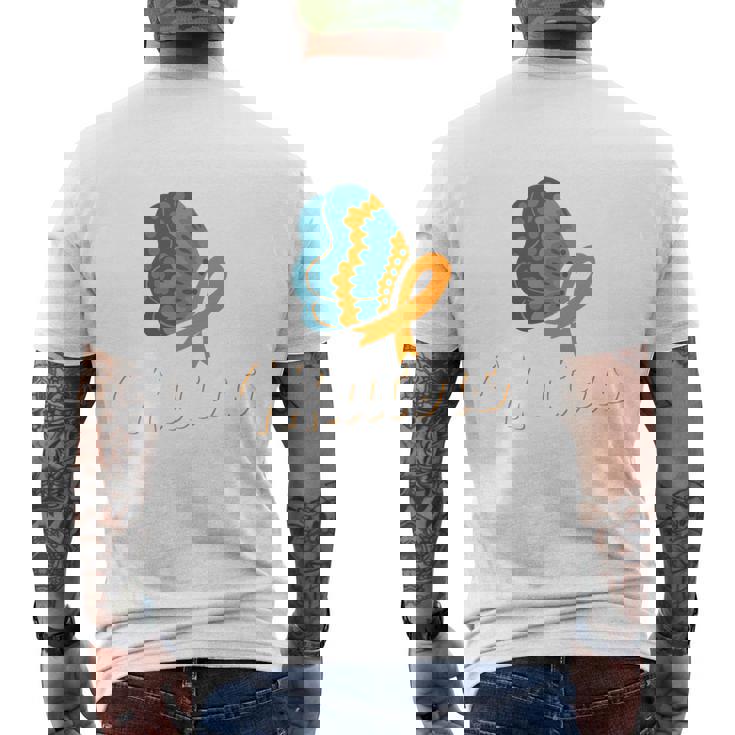 Early Detection Matters Ribbon Appendix Cancer Awareness 長袖tシャツ メンズTシャツ バックプリント