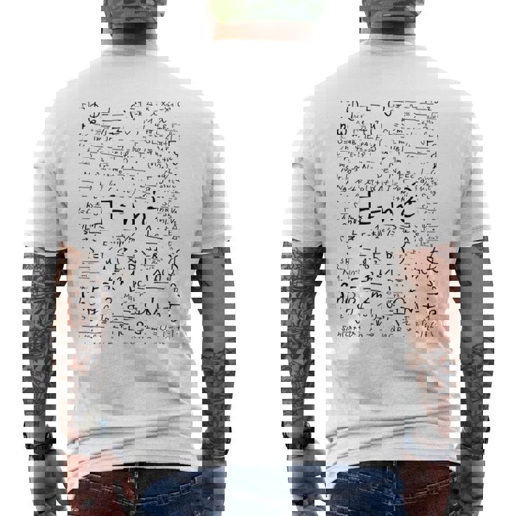 EMc2 光理論物理相対性理論のエネルギー質量速度 メンズTシャツ バックプリント