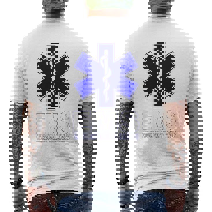 Emstar Of Life 救急医療サービス Emt Paramedic メンズTシャツ バックプリント