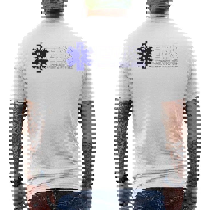 Emstar Of Life 救急医療サービス パラメディック Emt メンズTシャツ バックプリント
