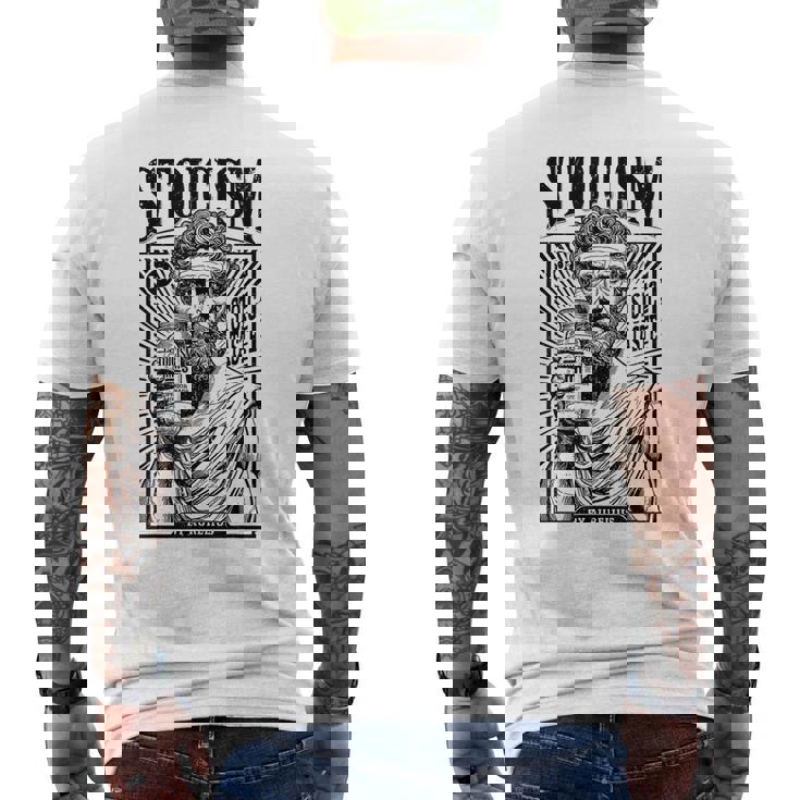Estoicismo Filosofía Divertida Marco Aureliointage Anuncio Estoico Camiseta Hombre Estampado Espalda