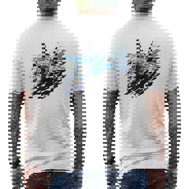 F-15 ストライク イーグル ミリタリー 戦闘機 ジェット キッズ 幼児 男の子 男性 メンズTシャツ バックプリント