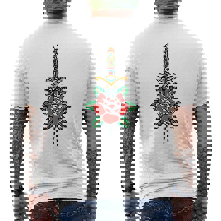 Fake Friends アメリカントラディショナルタトゥー オールドスクールフラッシュ メンズTシャツ バックプリント