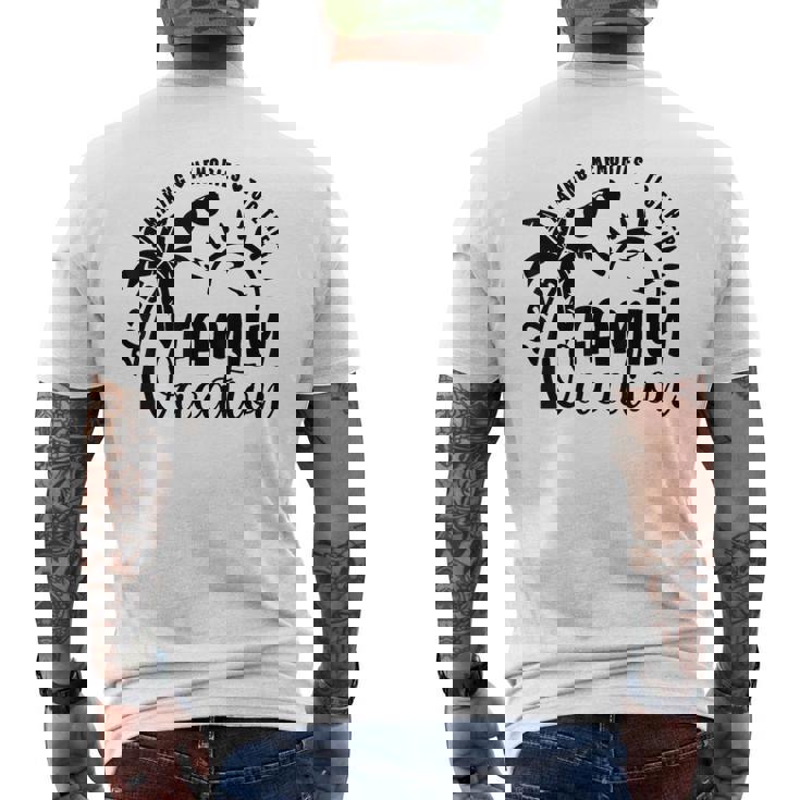 Family Vacation 2025 Beach Matching Family Summer Vacation Men's T-shirt Back Print
