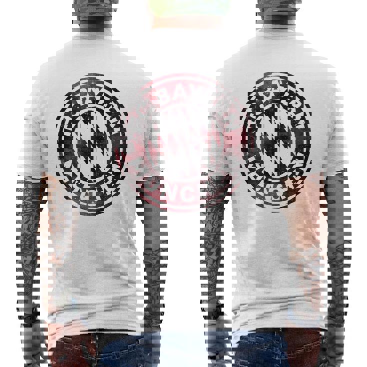 Fcバイエルン・ミュンヘン ロゴ ギャラクシー メンズTシャツ バックプリント