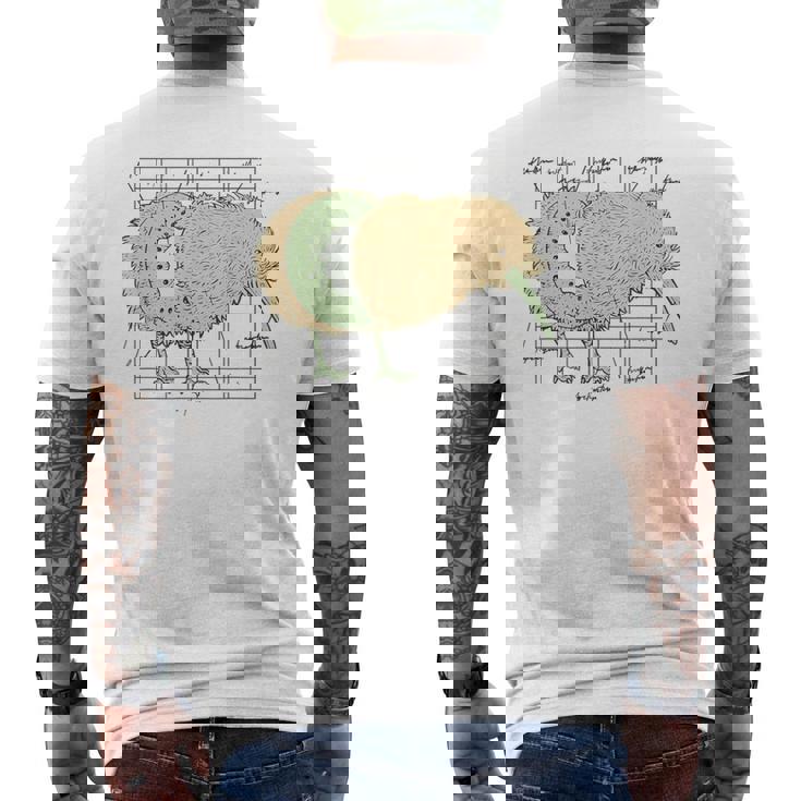 Kiwi コンポーネント カワイイ キウイ 鳥のギフト ニュージーランド 面白い メンズTシャツ バックプリント