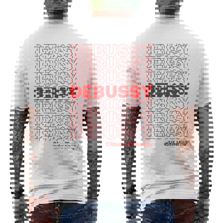 クロード ドビュッシー クラシック音楽作曲家 Thank You Meme メンズTシャツ バックプリント