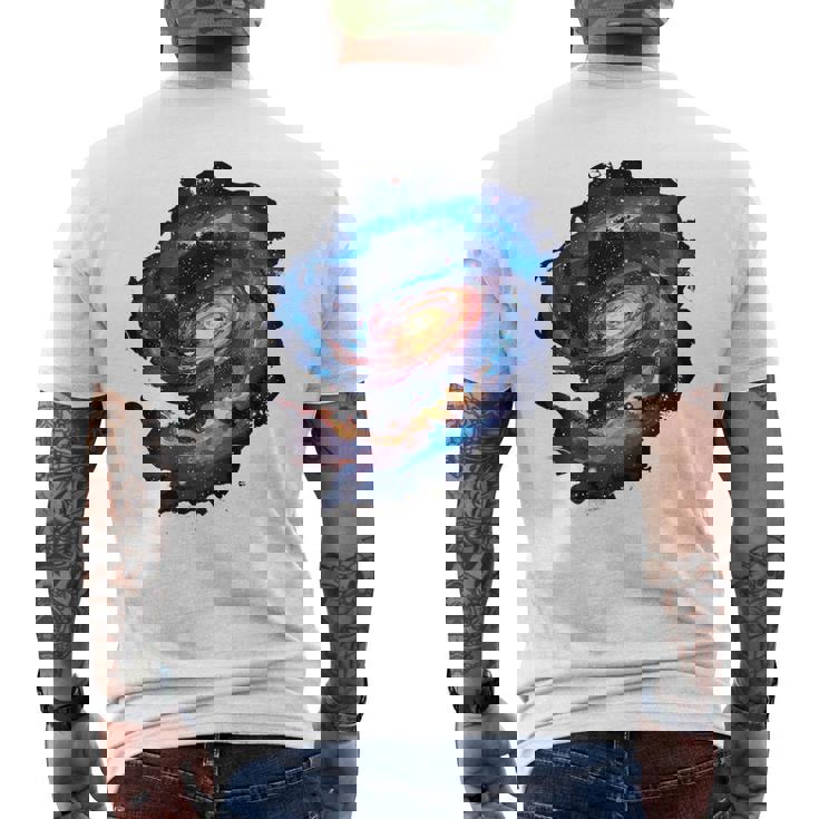 Galaxy Backprint メンズTシャツ バックプリント