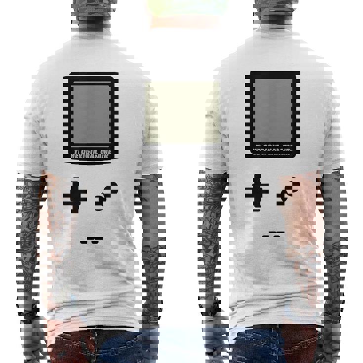 Gameboy オリジナルゲーマー 面白いオタクビデオゲームシャツ メンズTシャツ バックプリント